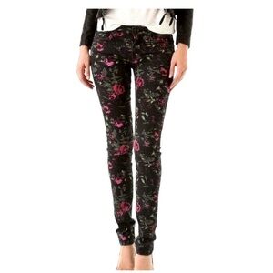 NWT Joe’s Jeans “The Skinny” Black Electric Floral Jeans